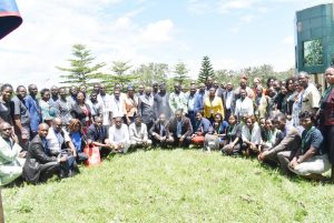 Group Photograph of top officials of the University, Resource Persons and participants at the Conference