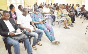 A cross-section of Journalists during the Courtesy Visit