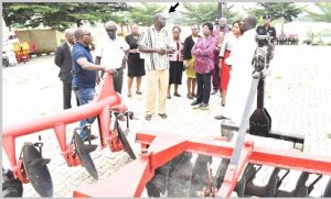 FUNAAB bids Goodbye to hoe and cutlass Agriculture - VC Distributes Agric machines to College and Farms