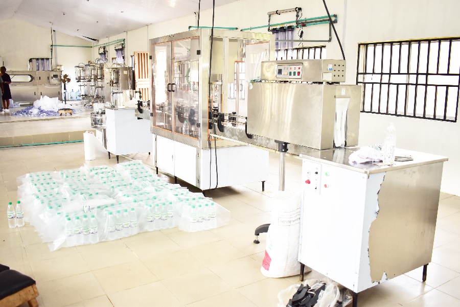 Some equipment at the FUNAAB Water Processing Factory.