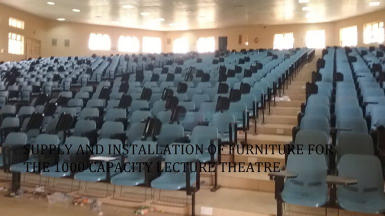 Supply & Installation Of Furniture For The 1000 Capacity Lecture Theatre Building - View 1