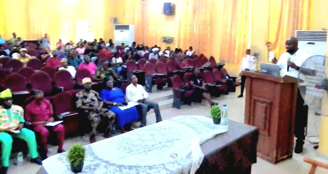 Guest Lecturer, Dr. Adeniyi Ogunlana addressing the participants at the event Credit: Femi Dansu