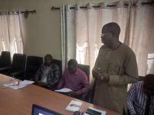 Ag. Director, Directorate of Health Services, Dr. Oluseyi Anjorin delivering his remarks at the Training Workshop Credit: Olaoye Oyewole